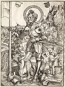 Saint George Standing by Lucas Cranach (German, 1472–1553)