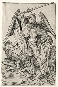 Saint Michael by Master ES (German, active 1450–67)