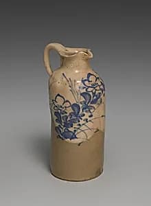 Sake Pourer with Bellflowers by Seifū Yohei I (Japanese, 1801–1861)