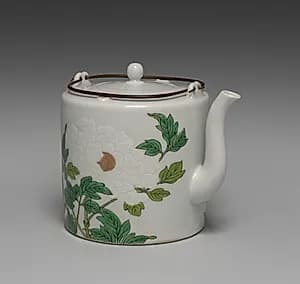 Sake Pourer with Flowers by Seifū Yohei III (Japanese, 1851–1914)