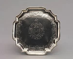 Salver by Jacob Hurd (American, 1702–1758)