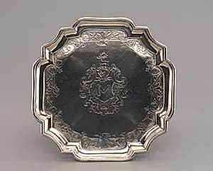 Salver by Jacob Hurd (American, 1702–1758)