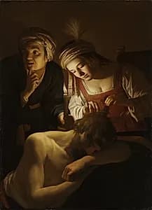 Samson and Delilah by Gerrit van Honthorst (Dutch, 1590–1656)