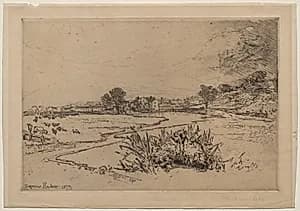 Sawley Abbey by Francis Seymour Haden (British, 1818–1910)