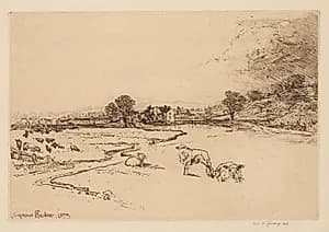 Sawley Abbey by Francis Seymour Haden (British, 1818–1910)