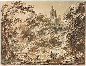 Scene in a Park by Jean-Honoré Fragonard (French, 1732–1806)