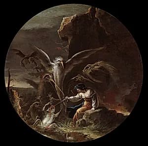 Scenes of Witchcraft: Morning by Salvator Rosa (Italian, 1615–1673)