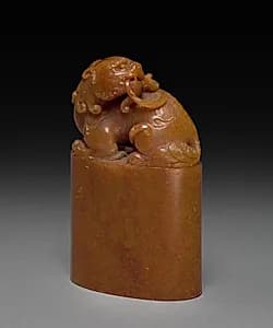 Seal with Reclining Qilin by Unknown Artist