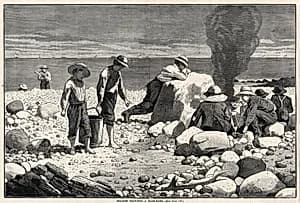 Seaside Sketches - A Clam-Bake by Winslow Homer (American, 1836–1910)