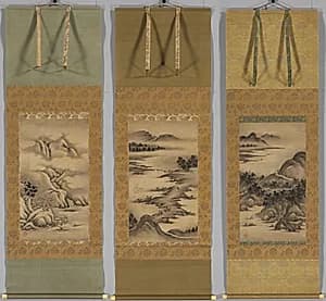 Seasonal Landscapes by Kano Hideyori (Japanese, active mid- to late 1500s)