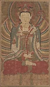 Seated Manjusri by Unknown Artist