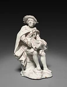 Seated Musician by Strasbourg Factory (French)