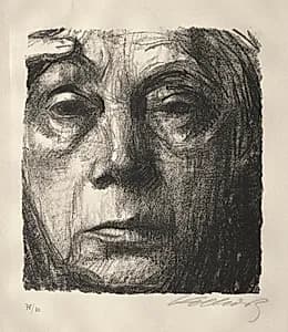 Self-Portrait by Käthe Kollwitz (German, 1867–1945)