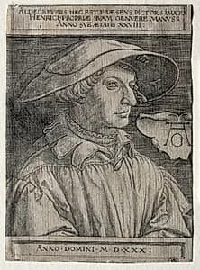 Self-Portrait by Heinrich Aldegrever (German, 1502–1555/61)