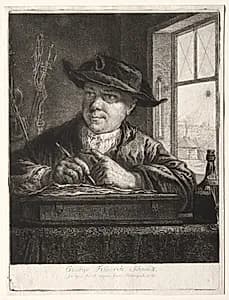 Self-Portrait by Georg Friedrich Schmidt (German, 1712–1775)