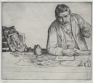 Self-Portrait - "The Etcher" by William Strang (British, 1859–1921)
