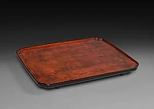 Serving Tray: Negoro Ware by Unknown Artist