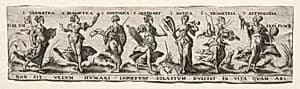 Seven Liberal Arts by Virgilius Solis (German, 1514–1562)