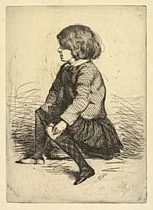 Seymour Haden Jr., Seated by James McNeill Whistler (American, 1834–1903)