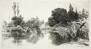 Share Mill Pond by Francis Seymour Haden (British, 1818–1910)