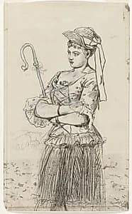 Shepherdess by Winslow Homer (American, 1836–1910)