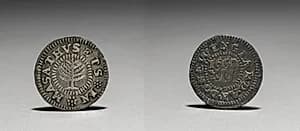 Shilling by John Hull (American, 1624–1683)