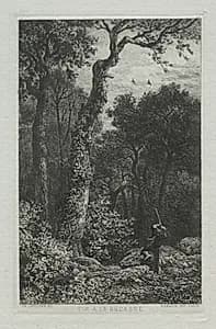 Shooting the Woodcock by Charles-Émile Jacque (French, 1813–1894)