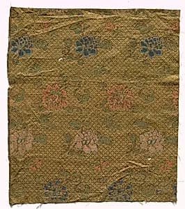 Silk Damask Fragment by Unknown Artist