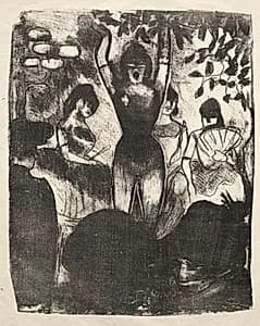 Singer at the Café-Concert by Émile Bernard (French, 1868–1941)