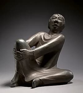 Singing Man by Ernst Barlach (German, 1870–1938)