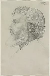 Sir Frederick Leighton by Alphonse Legros (French, 1837–1911)