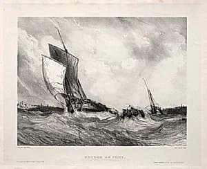 Six Marines:  Retour au port by Eugène Isabey (French, 1803–1886)