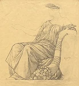 Sketch by Kenyon Cox (American, 1856–1919)