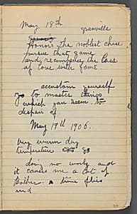 Sketchbook, page 019: Notes by Maurice Prendergast (American, 1858–1924)