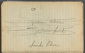 Sketchbook, page 022: Notes  by Maurice Prendergast (American, 1858–1924)