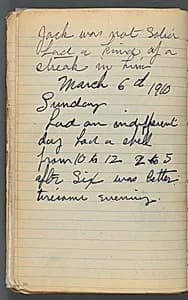 Sketchbook, page 026: Notes by Maurice Prendergast (American, 1858–1924)