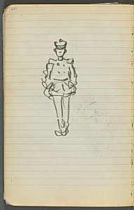 Sketchbook, page 107: Sailor  by Maurice Prendergast (American, 1858–1924)
