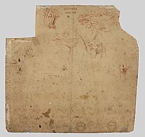 Sketches of Horses (verso) by Unknown Artist