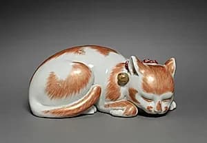 Sleeping Cat by Unknown Artist