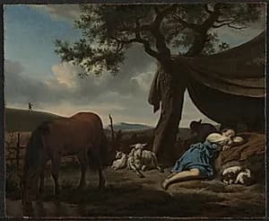 Sleeping Shepherds by Adriaen van de Velde (Dutch, 1636–1672)