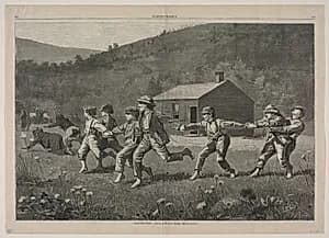 "Snap-the-Whip" by Winslow Homer (American, 1836–1910)