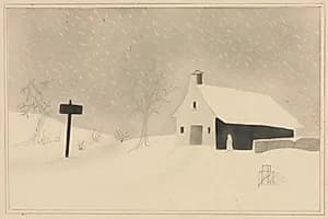 Snow Storm in Vermont by Mary Altha Nims (American, 1817–1907)