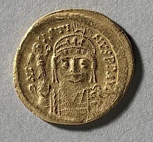 Solidus of Justin II  by Unknown Artist