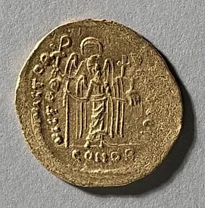 Solidus of Maurice Tiberius by Unknown Artist