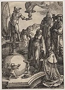 Solomon's Idolatry by Lucas van Leyden (Dutch, 1494–1533)