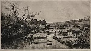Source of the Albarine by Adolphe Appian (French, 1818–1898)