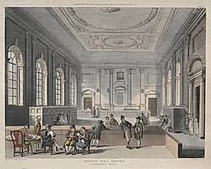 South Sea House, Dividend Hall by Thomas Rowlandson (British, 1756–1827)