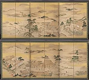 Spring and Autumn Farming by Kō Sūkoku (Japanese, 1730–1804)