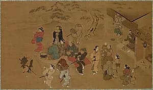 Spring Dance Scene by Hishikawa Moronobu (Japanese, c. 1618–1694)