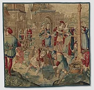Spring: Fishing Scene by Gobelins Manufactory (France, Paris, est. 1662)